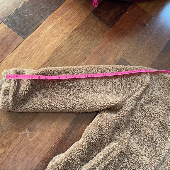 The Upside Fleece Teddy Jacket Brown Tan Zip Up Australian Womens Size 6 US - Picture 13 of 13